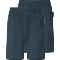 2er Pack kurze Schlafhose TIEMU petrol von jan vanderstorm