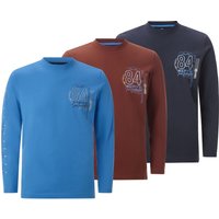 3er Pack Langarmshirt NORGARD dunkelblau 3er Pack Langarmshirt NORGARD dunkelblau von jan vanderstorm