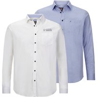 Doppelpack Hemd ULFE hellblau weiß von jan vanderstorm