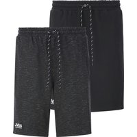 Doppelpack Sweatbermuda JORNRIK schwarz von jan vanderstorm