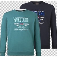Doppelpack Sweatshirt BOTU Jan Vanderstorm petrol dunkelblau von jan vanderstorm