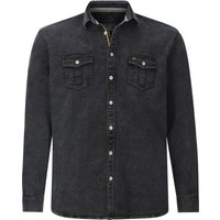 Jeanshemd OLAVIK schwarz von jan vanderstorm
