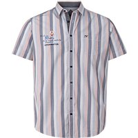 Kurzarmhemd EIBO blau von jan vanderstorm