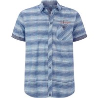 Kurzarmhemd MERTRICH blau von jan vanderstorm