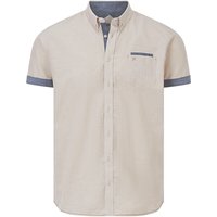 Kurzarmhemd MILOS hellbraun von jan vanderstorm