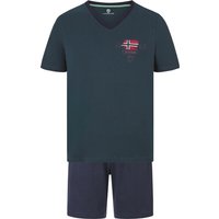 Kurzer Schlafanzug EDIN dunkelblau von jan vanderstorm