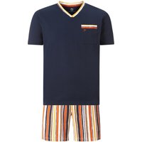 Kurzer Schlafanzug FREDSTEIN dunkelblau von jan vanderstorm