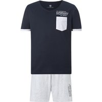 Kurzer Schlafanzug VERBRAND dunkelblau von jan vanderstorm