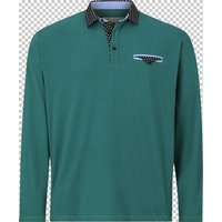 Langarm-Poloshirt EARL WYETT Charles Colby petrol von Charles Colby