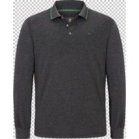 Langarm-Poloshirt ELLIS Jan Vanderstorm grau dunkelgrau von jan vanderstorm
