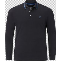 Langarm-Poloshirt ELLIS Jan Vanderstorm schwarz von jan vanderstorm