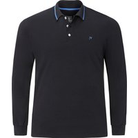 Langarm-Poloshirt ELLIS schwarz von jan vanderstorm