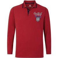 Langarm-Poloshirt KITTU rot von jan vanderstorm