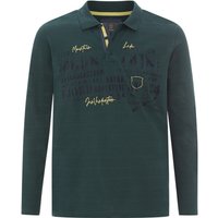 Langarm-Poloshirt MAKSE dunkelgrün von jan vanderstorm