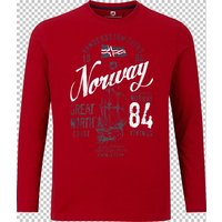 Langarmshirt NIELSON rot von jan vanderstorm