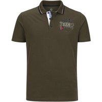 Poloshirt DANKFRIED oliv von jan vanderstorm