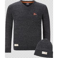 Pullover mit Mütze RONAI Jan Vanderstorm dunkelgrau Pullover mit Mütze RONAI Jan Vanderstorm dunkelgrau von jan vanderstorm