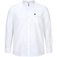 Stehkragenhemd KALLU weiß von jan vanderstorm