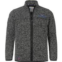 Strickfleecejacke KOLMUND schwarz von jan vanderstorm