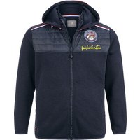 Strickfleecejacke STELLAN dunkelblau von jan vanderstorm
