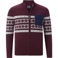 Strickjacke BJORNSEN dunkelrot von jan vanderstorm