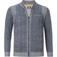 Strickjacke INGRABAN blau von jan vanderstorm