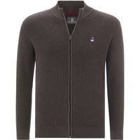 Strickjacke NORANDER braun von jan vanderstorm