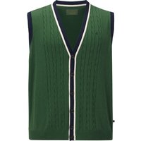 Strickweste DUKE THALEN dunkelgrün von Charles Colby