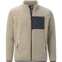 Sweatjacke HELSKOG beige von jan vanderstorm