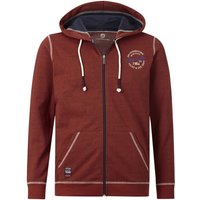 Sweatjacke JOKORA rot von jan vanderstorm