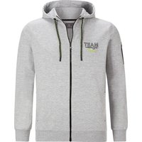 Sweatjacke ODGRIM silbergrau von jan vanderstorm