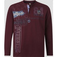 Sweatshirt FIONN dunkelrot von jan vanderstorm
