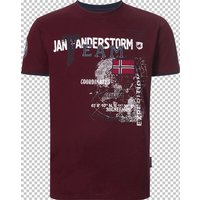 T-Shirt SÖLVE Jan Vanderstorm dunkelrot von jan vanderstorm