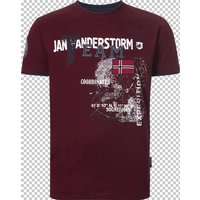 T-Shirt SÖLVE dunkelrot von jan vanderstorm
