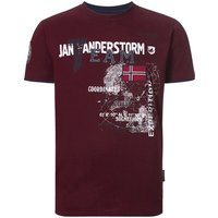 T-Shirt SÖLVE dunkelrot von jan vanderstorm
