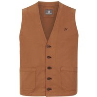 Weste BALDVINI cognac von jan vanderstorm