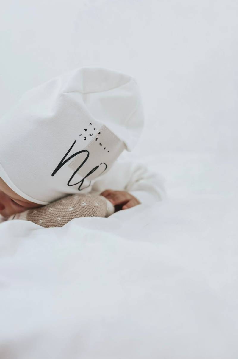 Kinder Beanie No - Einlagige Mütze Mit Statement Print Unisex Kindermütze Handgemachte Baby & Accessoires von jandbIdesign