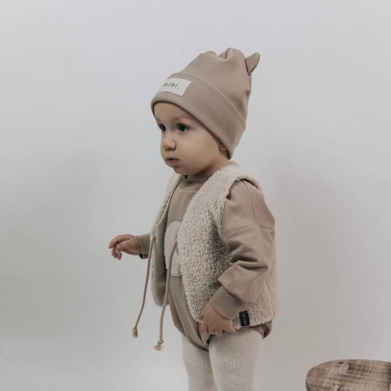 Teddy Weste Kinder - Plüsch Natur Flauschige Baby & Kleinkind Warme Kinderweste Frühling Sommer Herbst Winter Tailormade von jandbIdesign