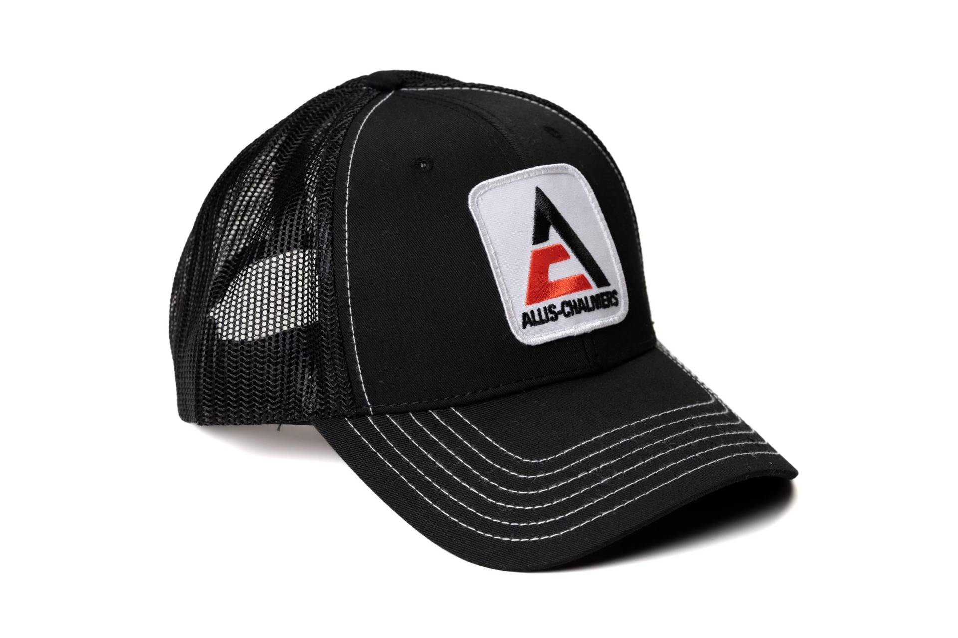 Allis Chalmers Traktor Logo Hut, Neues Logo, Schwarze Masche, Wählen Sie Erwachsene Oder Jugendgröße von janddproductions
