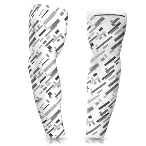 janhensy Arm Sleeve Gaming Volleyball Radsport: Esport Armschoner Armlinge Ärmel Armstulpen Armsleeve Tattoo Weiß Schwarz Sommer Herren Damen Streifen Mittlere von janhensy
