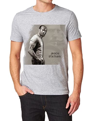 Jason Statham Men's T-Shirt Gray S von jargon