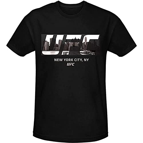 Men Casual Shirt Fashion Shirt UFC T-Shirt Black Short Sleeve T-Shirt Black L von jargon
