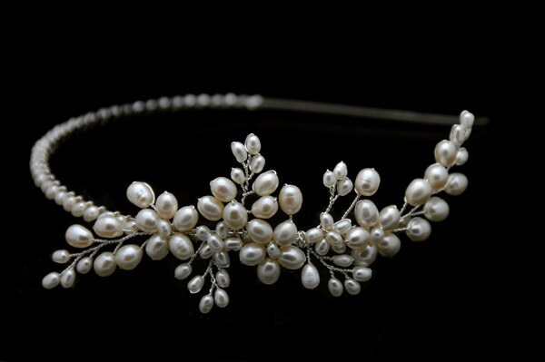 Vintage Inspirierte Brautstirnband Tiara Vintage Inspirierte Brautstirnband Tiara von jasfavor