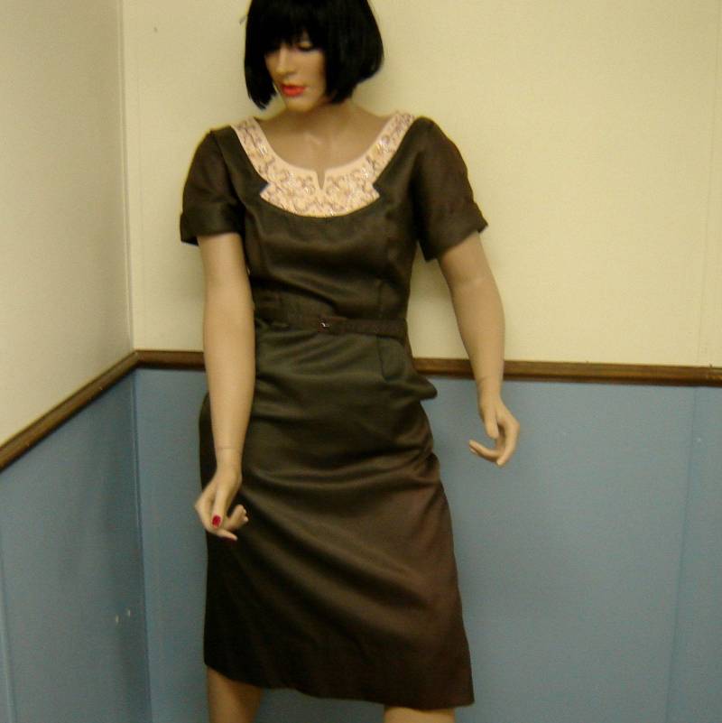 Plus Size Vintage 60Er Jahre Sateen Kleid Gr. 14 Plus Size Vintage 60Er Jahre Sateen Kleid Gr. 14 von javals