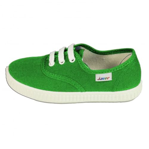 Javer – Segeltuch-Hausschuhe für Kinder, - Grüner Rasen - Größe: 25 EU von javer