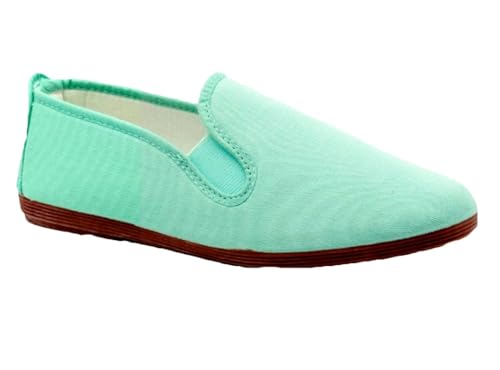 javer Kung-FU Damen-Sneaker aus Segeltuch, Minzgrün, 35 EU von javer