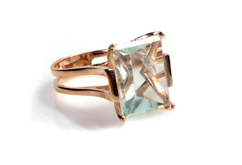 Aquamarin Ring Auf Rose Gold von jazzngem