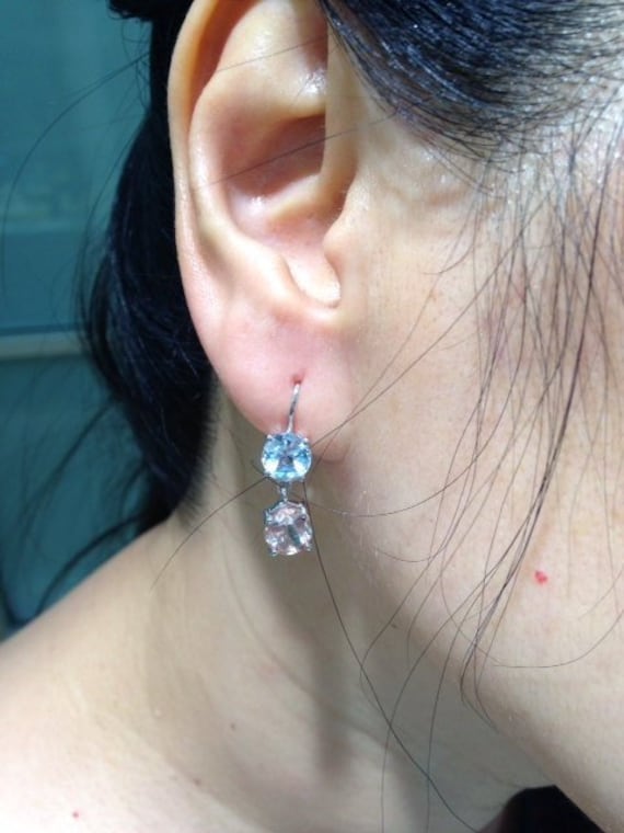 Aquamarin & Morganit Ohrringe von jazzngem