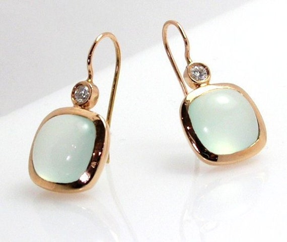 Blaue Chalcedon Ohrringe von jazzngem