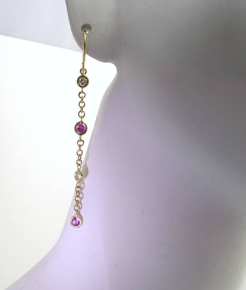 Rosa Saphir Ohrringe von jazzngem